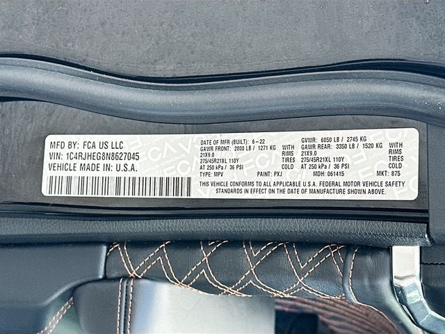 2022 Jeep Grand Cherokee Summit RESERVE