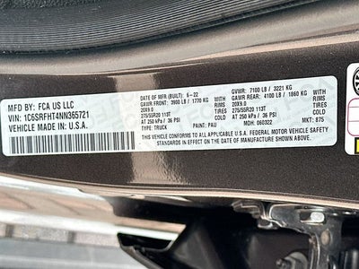 2022 RAM 1500 Limited 5.7 HEMI V-8