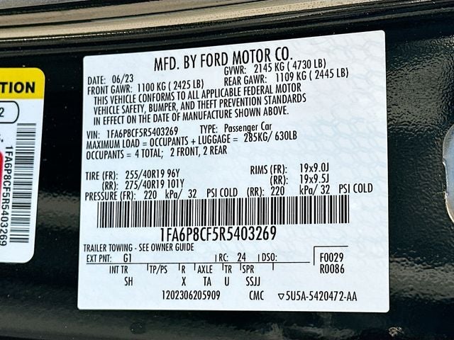 2024 Ford Mustang GT Premium PERFORMANCE PACKAGE