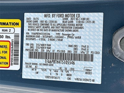 2026 Ford Mustang EcoBoost Premium