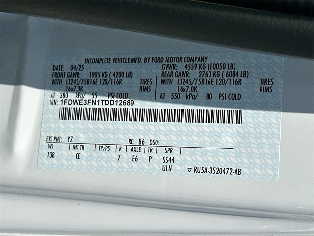 2026 Ford E-350SD Base Cutaway