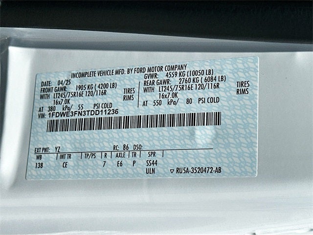 2026 Ford E-350SD Base Cutaway