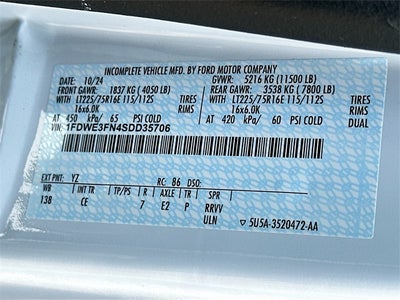 2025 Ford E-350SD KNAPHEIDE KUV129D20L Cutaway