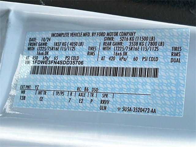 2025 Ford E-350SD KNAPHEIDE KUV129D20L Cutaway