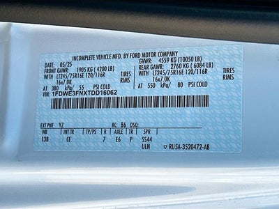 2026 Ford E-350SD Base Cutaway