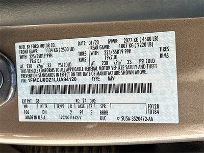 2020 Ford Escape Titanium Hybrid