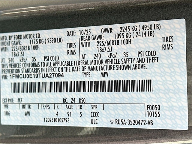 2026 Ford Escape Plug-In Hybrid Base