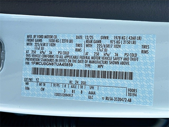 2026 Ford Escape Active