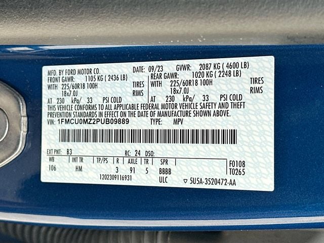 2023 Ford Escape Hybrid ST-Line HYBRID