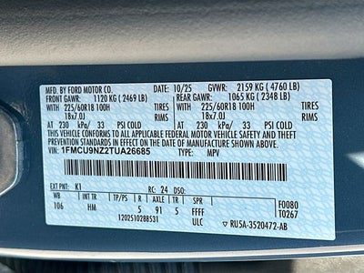 2026 Ford Escape Hybrid ST-Line Select