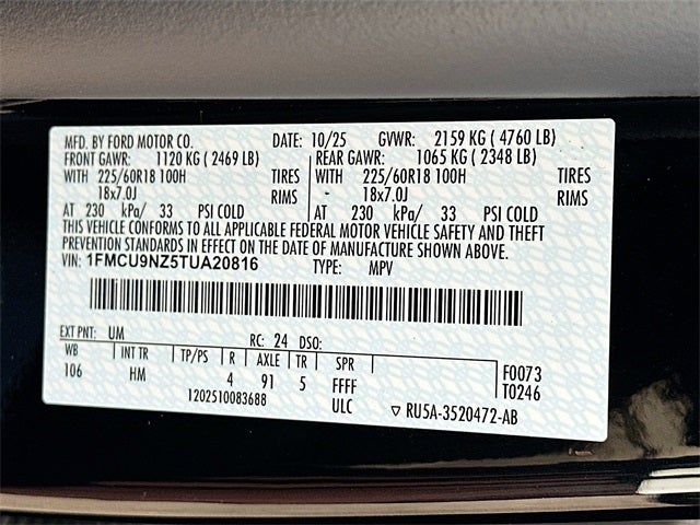 2026 Ford Escape Hybrid ST-Line Select