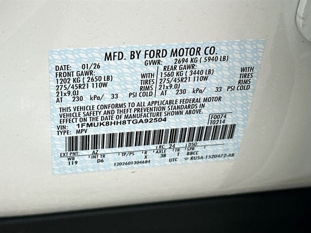 2026 Ford Explorer Platinum