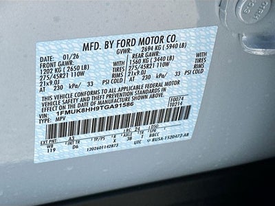 2026 Ford Explorer Platinum