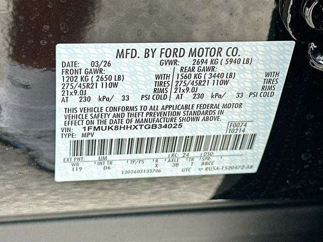 2026 Ford Explorer Platinum