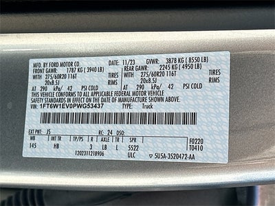 2023 Ford F-150 Lightning Lariat EXTENDED BATTERY