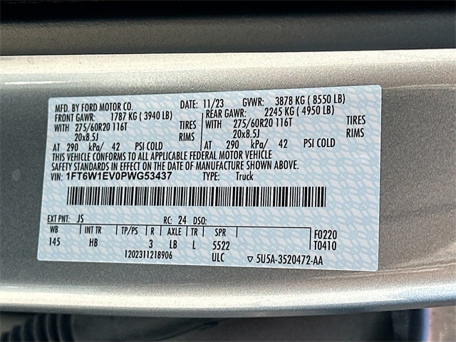 2023 Ford F-150 Lightning Lariat EXTENDED BATTERY