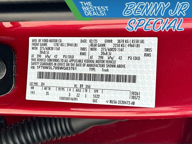 2025 Ford F-150 Lightning Flash EXTENDED BATTERY