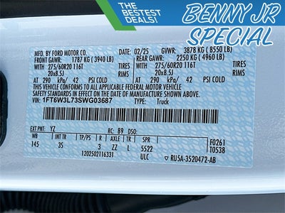 2025 Ford F-150 Lightning Flash EXTENDED BATTERY