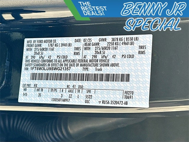 2025 Ford F-150 Lightning Flash EXTENDED BATTERY