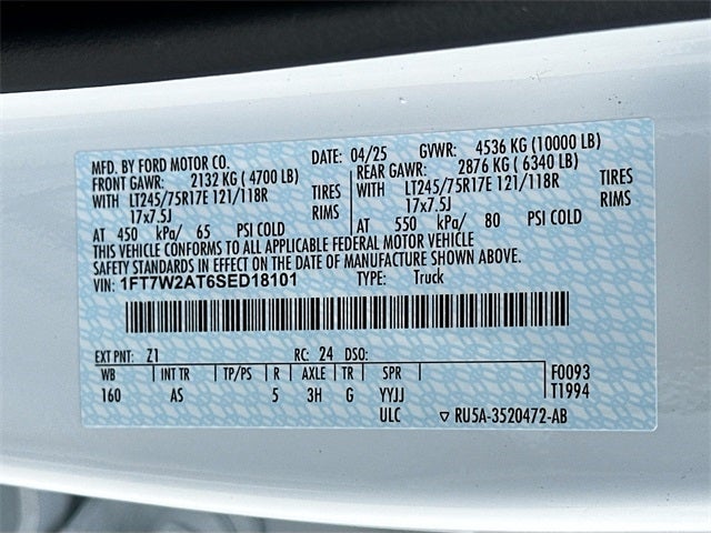 2025 Ford F-250SD XL 2WD CREW CAB