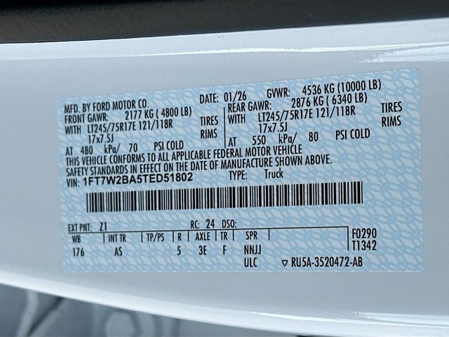 2026 Ford F-250SD XL 4WD CREW CAB