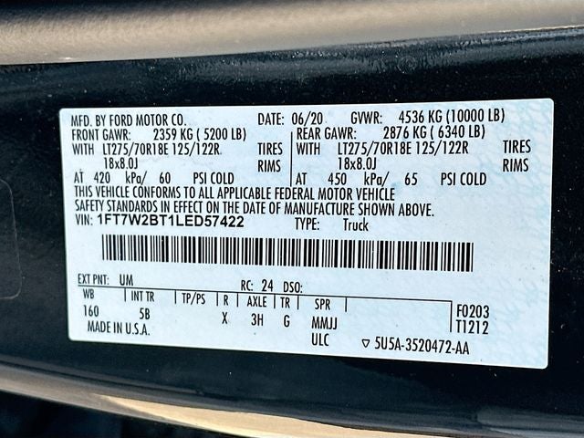 2020 Ford F-250SD Lariat 6.7 DIESEL