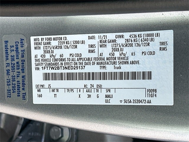 2022 Ford F-250SD Limited 6.7 DIESEL