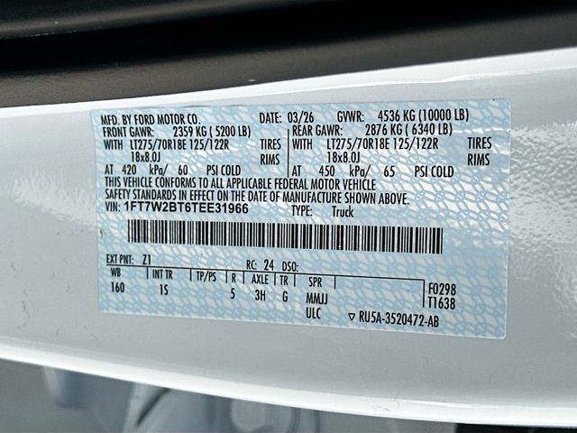 2026 Ford F-250SD XL 4WD CREW CAB