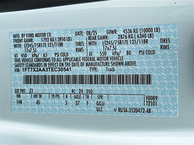 2026 Ford F-250SD XL 2WD SUPER CAB