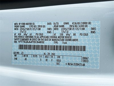 2026 Ford F-250SD XL 2WD SUPER CAB