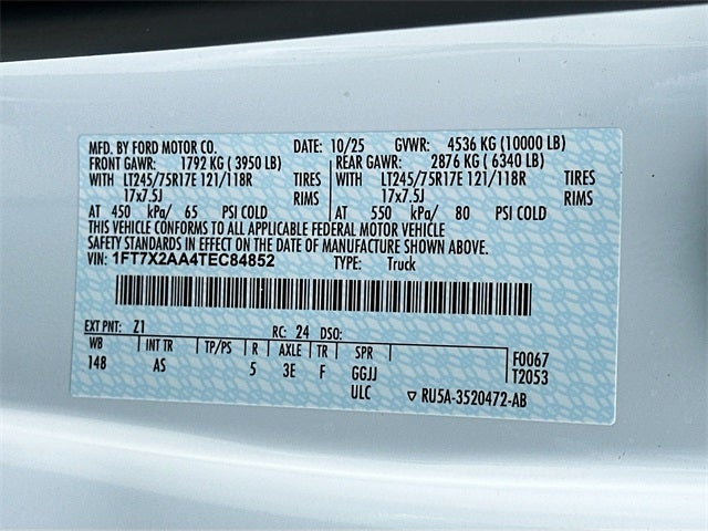 2026 Ford F-250SD XL 2WD SUPER CAB