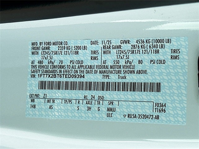 2026 Ford F-250SD XL 4WD SUPER CAB