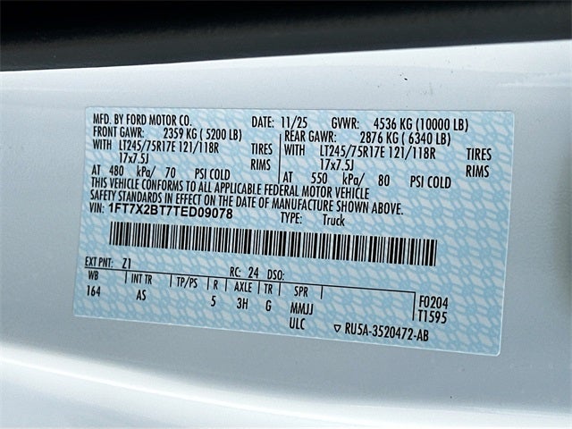 2026 Ford F-250SD XL 4WD SUPER CAB