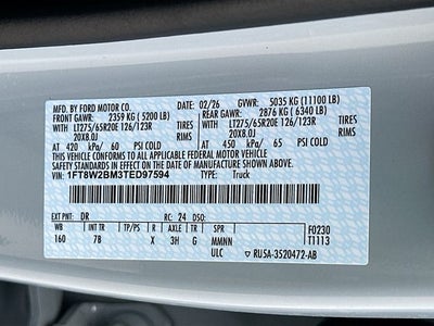 2026 Ford F-250SD Platinum 4WD CREW CAB