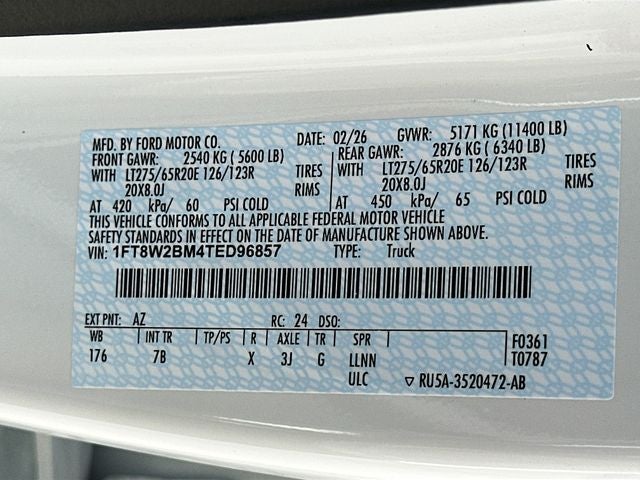 2026 Ford F-250SD Platinum 4WD CREW CAB