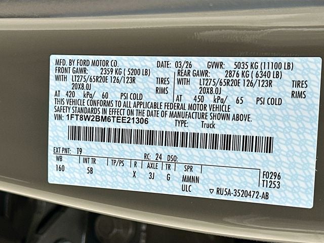 2026 Ford F-250SD Lariat 4WD CREW CAB