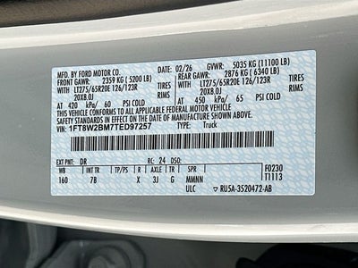 2026 Ford F-250SD Platinum 4WD CREW CAB