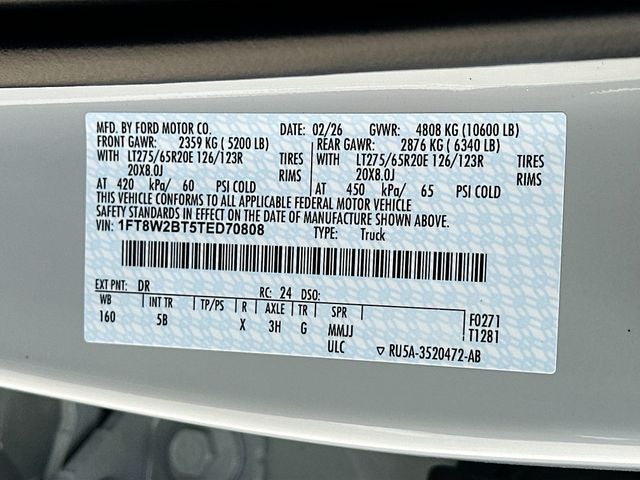 2026 Ford F-250SD Lariat 4WD CREW CAB