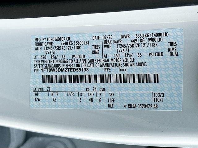 2026 Ford F-350SD XL DRW CREW CAB