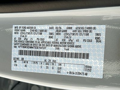 2026 Ford F-350SD XL DRW 4WD CREW CAB