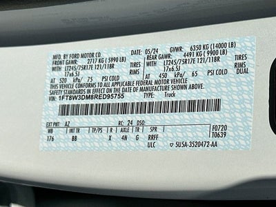 2024 Ford F-350SD Platinum 6.7 HIGH OUTPUT DIESEL