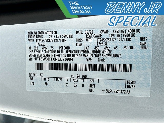 2022 Ford F-350SD Platinum 6.7 DIESEL