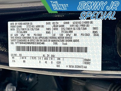 2024 Ford F-450SD Platinum 6.7 HIGH OUTPUT DIESEL