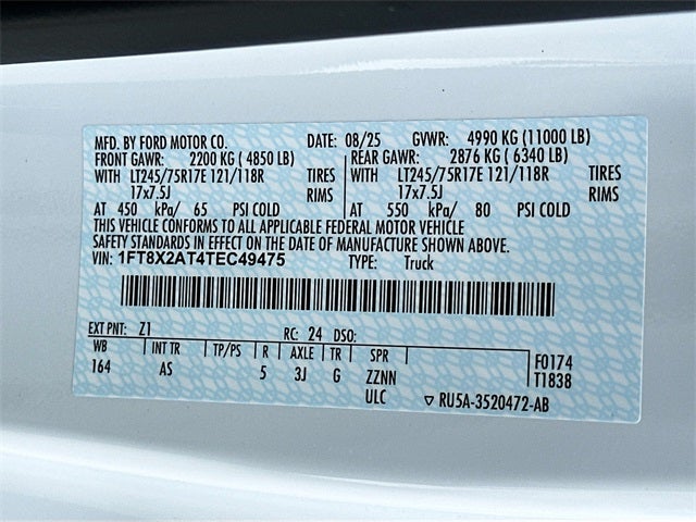 2026 Ford F-250SD XL 2WD SUPER CAB