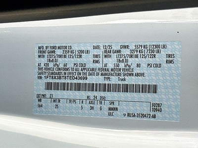 2026 Ford F-350SD XLT 4WD SUPER CAB