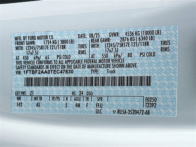 2026 Ford F-250SD XL 2WD REG CAB