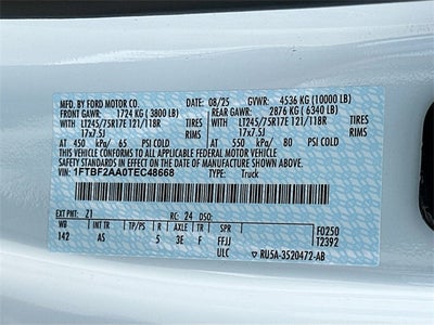 2026 Ford F-250SD XL 2WD REG CAB