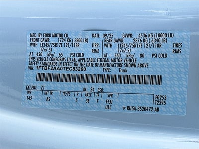 2026 Ford F-250SD XL 2WD REG CAB