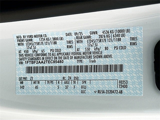 2026 Ford F-250SD XL 2WD REG CAB