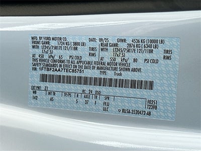 2026 Ford F-250SD XL 2WD REG CAB